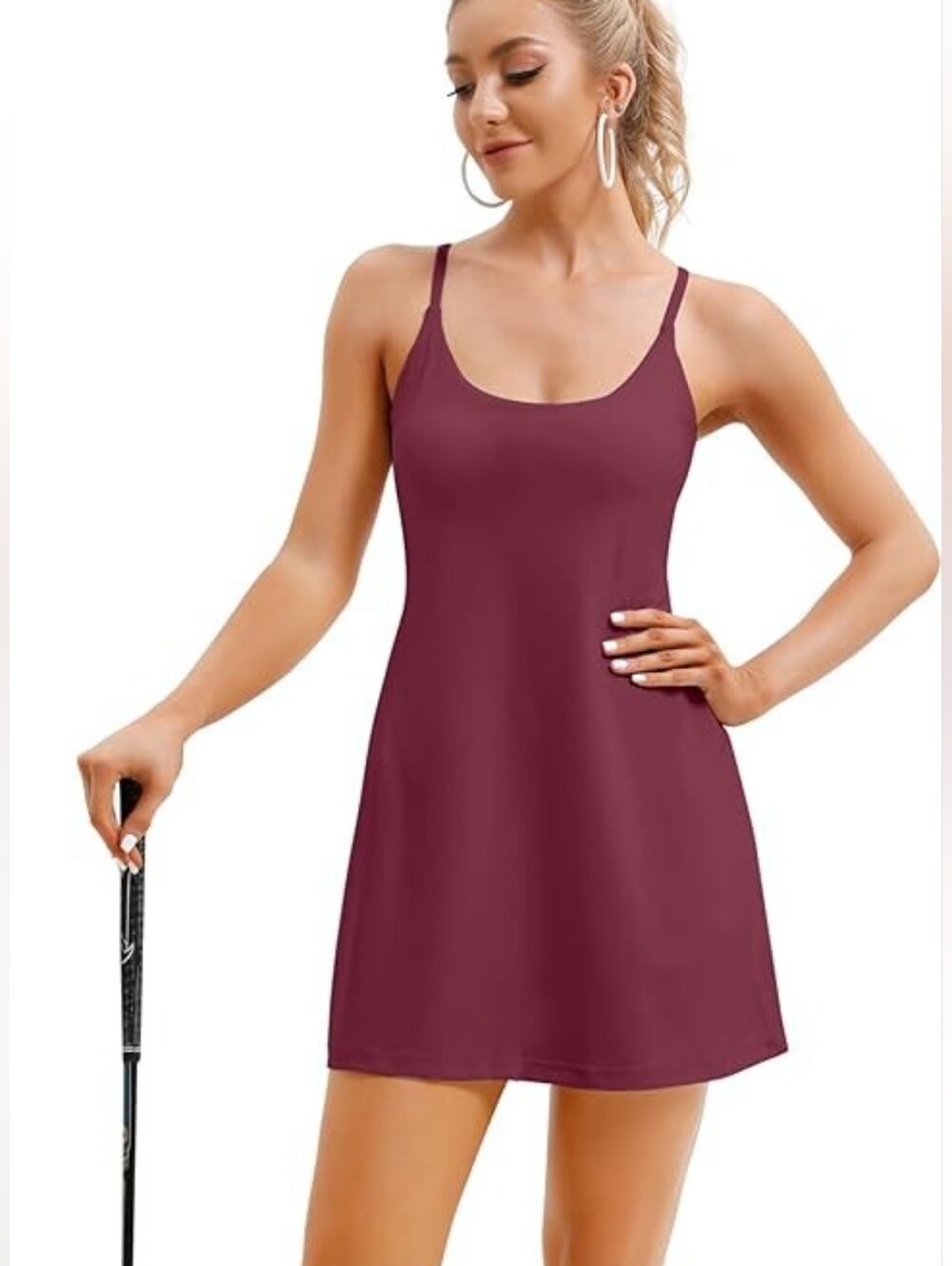 Athletic Dress with Built-in Bra & Shorts